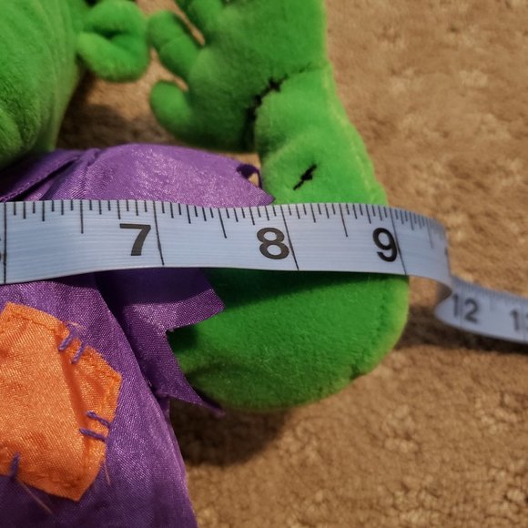 Gibson Frankenstien's Monster Plush Toy 1997 Halloween Vintage 14"x7" Pre-owned - Picture 8 of 9
